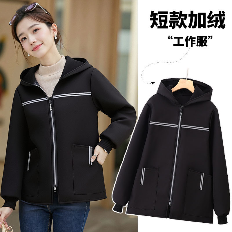 短款小个子加绒加厚保暖罩衣女外穿防泼水户外车间上班工作服外套,家庭/个人清洁工具,围裙,淘宝优惠券,粉丝福利购,淘宝优惠卷
