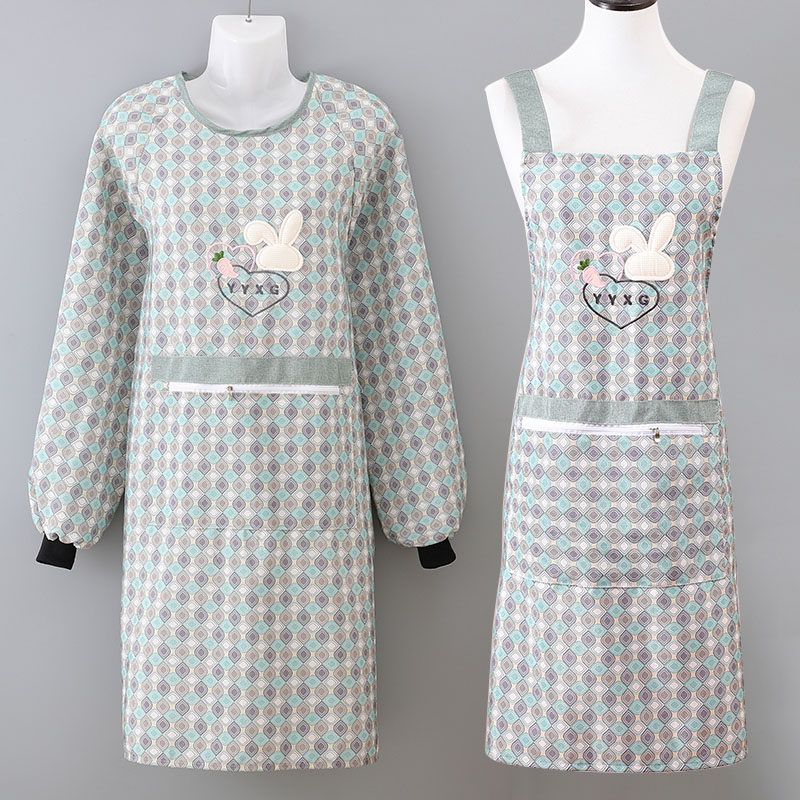 时尚餐饮超市上班耐磨工作服透气罩衣女家用干活穿防油污长袖围裙,家庭/个人清洁工具,围裙,淘宝优惠券,粉丝福利购,淘宝优惠卷