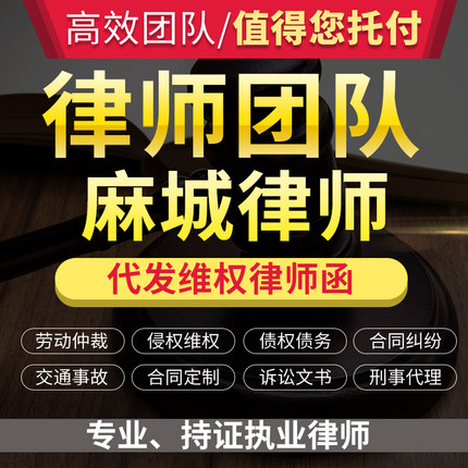 法律咨询麻城律师立案服务离婚协议书劳动仲裁诉状律师函顾问