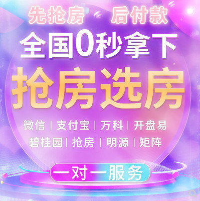 专业抢房选房 抢房神器抢房软件 抢房网上工作室软件代抢微信抢房