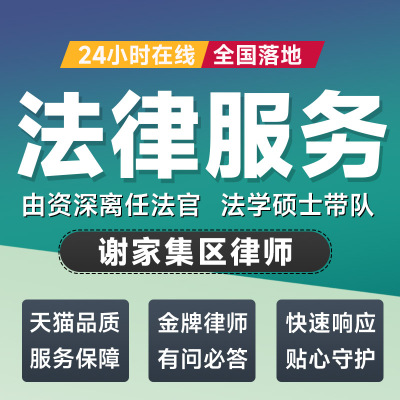 谢家集区律师法律咨询开庭起诉书网上立案离婚借贷出庭调解代写拟