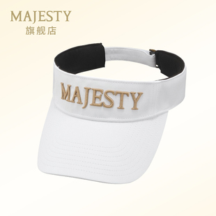 MAJESTY玛嘉斯帝高尔夫球帽男士 透气遮阳运动帽 女士无顶帽夏季