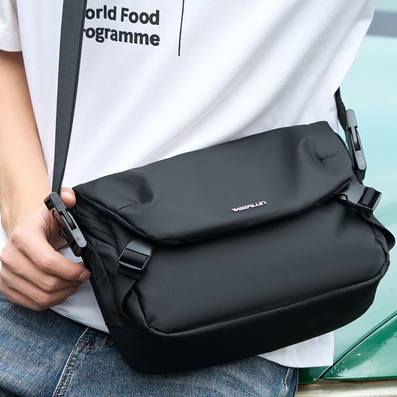 威尔伦男士多功能潮牌单肩斜挎包