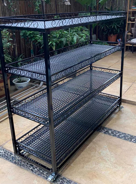 多肉花架补光用花架室内多层可移动带轮多肉花盆架子置物架花棚架