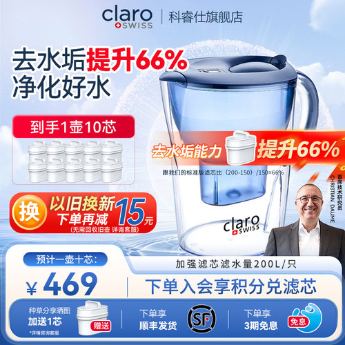 瑞士科睿仕厨房过滤净水器滤水壶