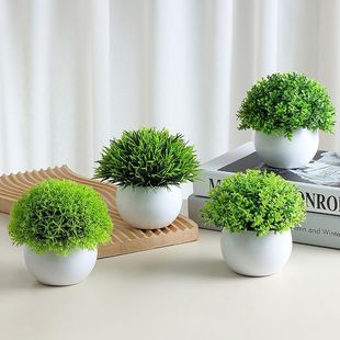 仿真绿植小摆件仿真花仿真盆景迷你小盆栽客厅办公室装饰假花电视