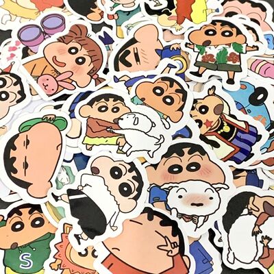 蜡笔小新贴纸122张可爱卡