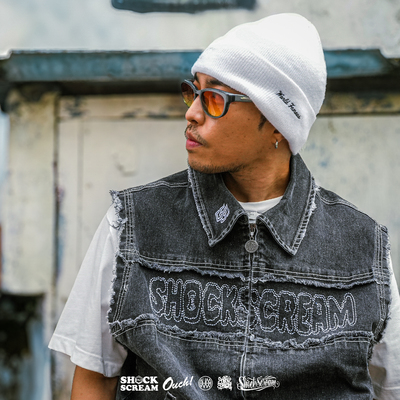 SHOCKSCREAM水洗弹力牛仔马甲