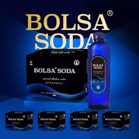 波薩BOLSA經(jīng)典藍(lán)版克東天然蘇打水470ml *12瓶