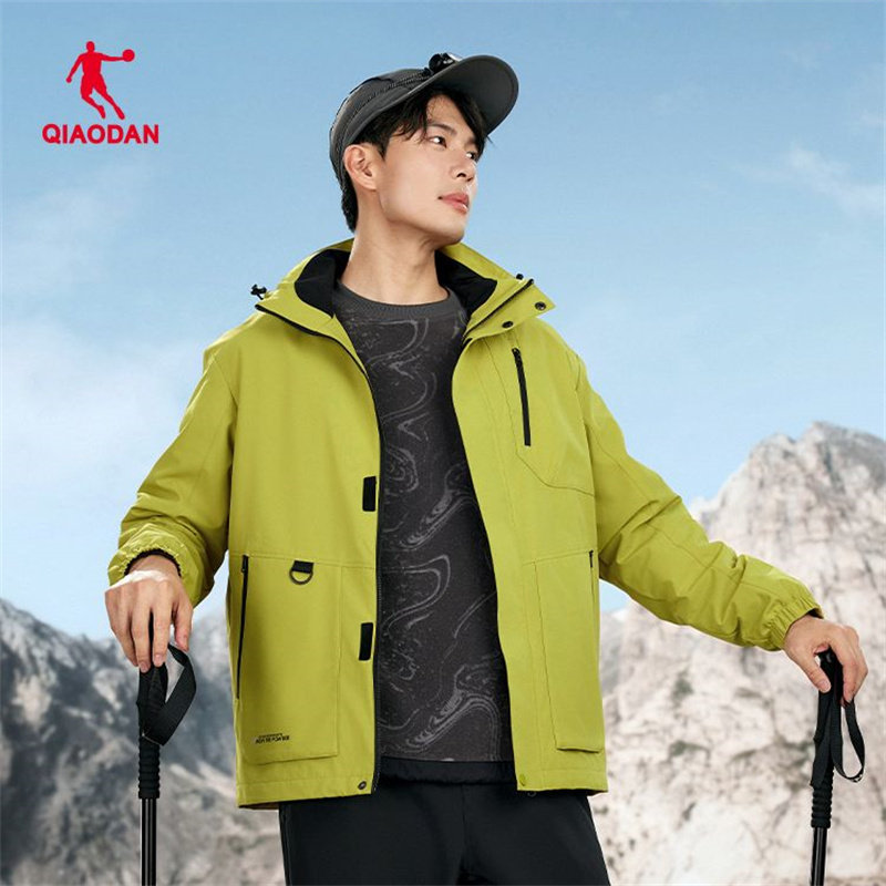 乔丹梭织外套男2026春季新款运动防泼水冲锋衣男款QDFFD3254297