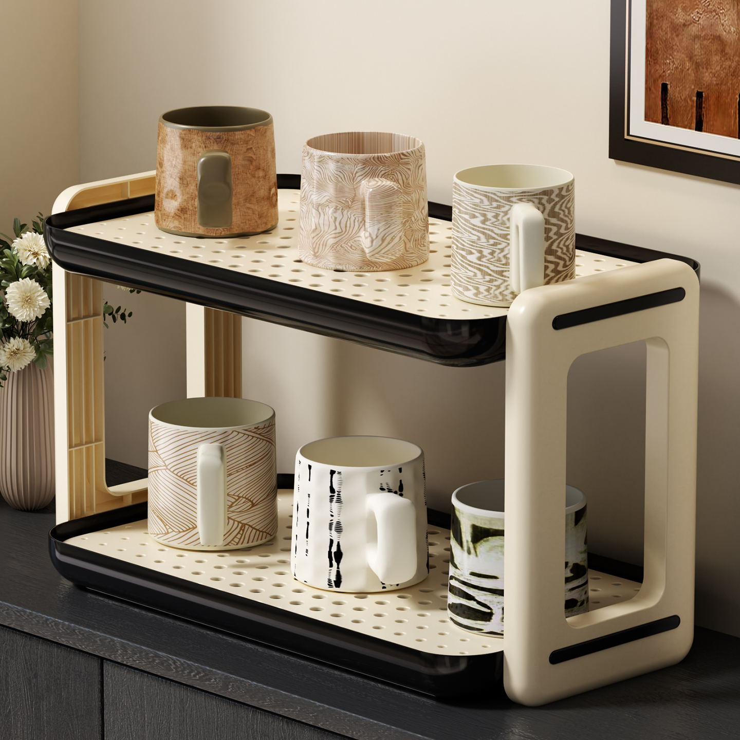 杯架多层杯子沥水架茶杯收纳