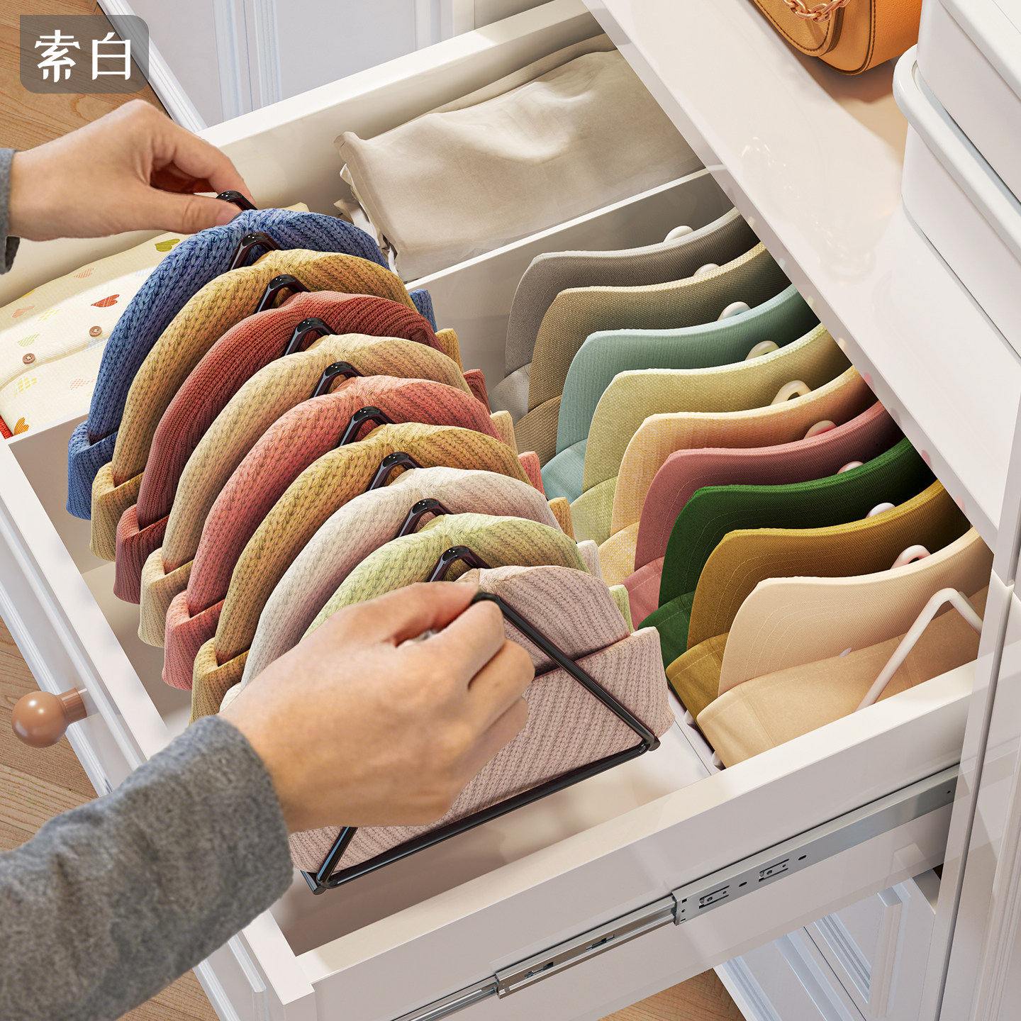 抽屉帽子收纳神器省空间家用毛线帽架子棒球帽展示架鸭舌帽陈列架,收纳整理,帽子收纳架,淘宝优惠券,粉丝福利购,淘宝优惠卷