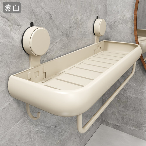 吸盘双层浴室置物架壁挂式免打孔