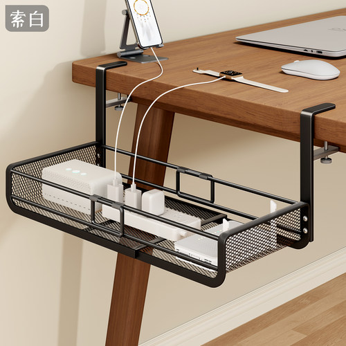 免打孔可伸缩桌下理线器