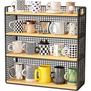 桌面置物架杯架杯子收纳架多层茶具放茶杯餐桌咖啡放置架马克杯架