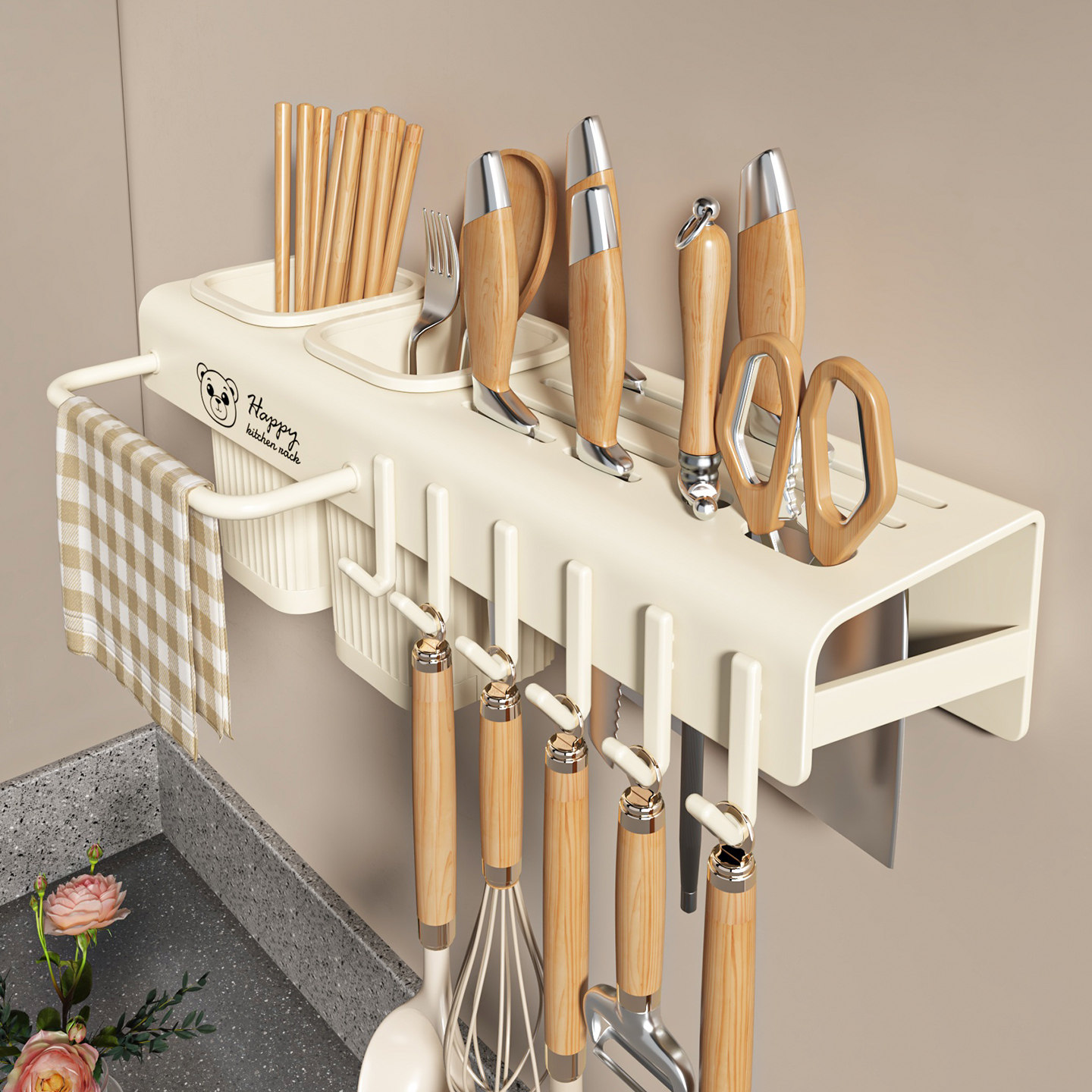 厨房刀架置物架壁挂式