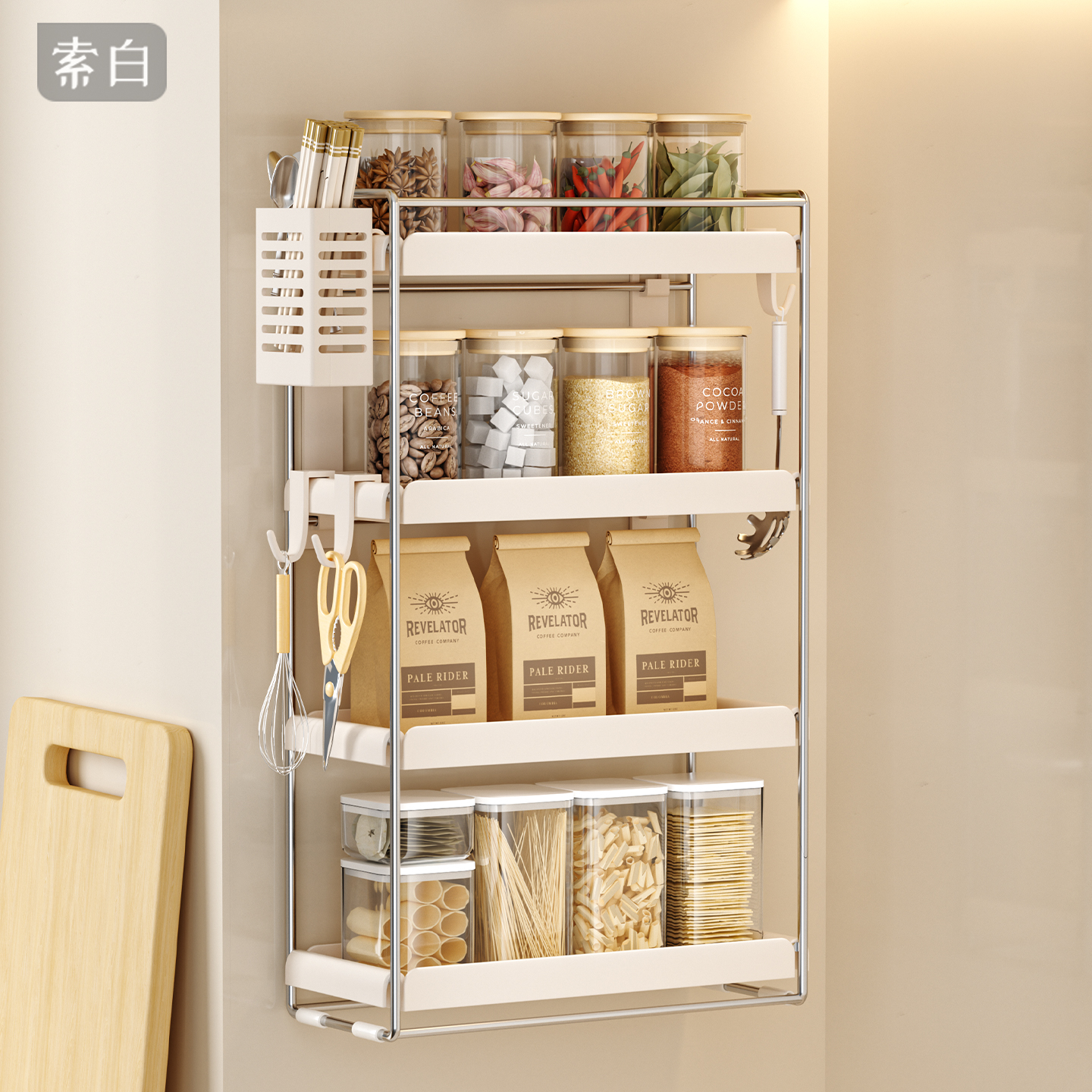 厨房夹缝新款多功能壁挂式置物架