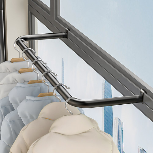 窗框晾衣架晒东西神器