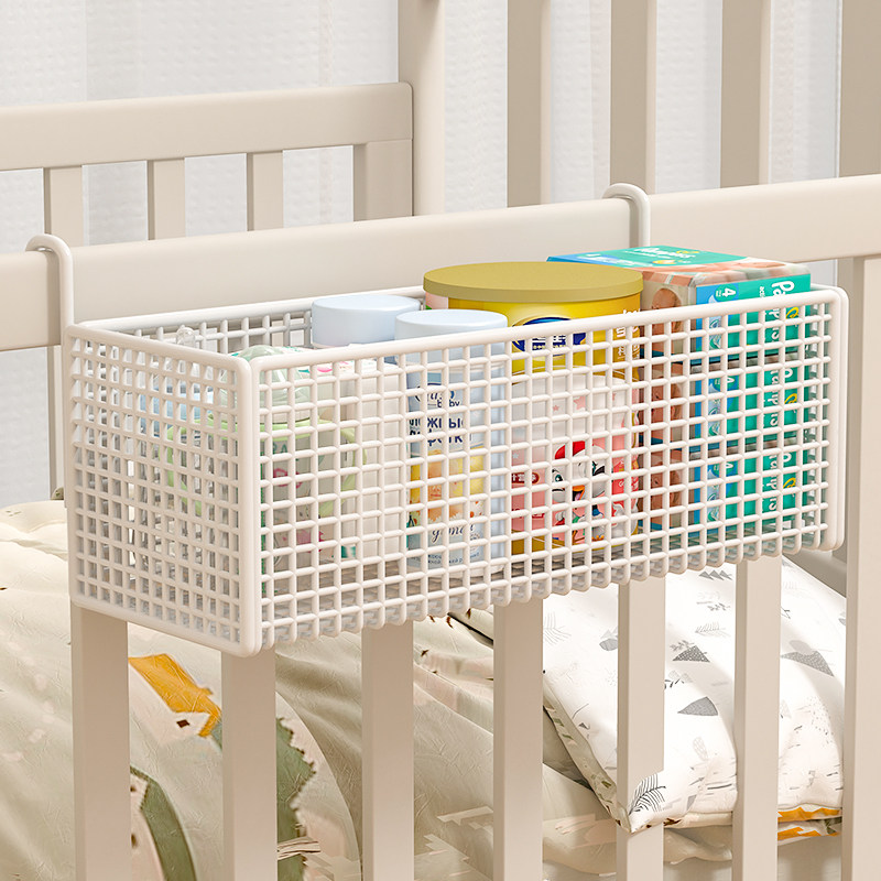 婴儿床边挂篮床头围栏置物架挂袋收纳筐挂钩宝宝尿布尿不湿收纳盒,收纳整理,整理架/置物架/收纳架,淘宝优惠券,粉丝福利购,淘宝优惠卷