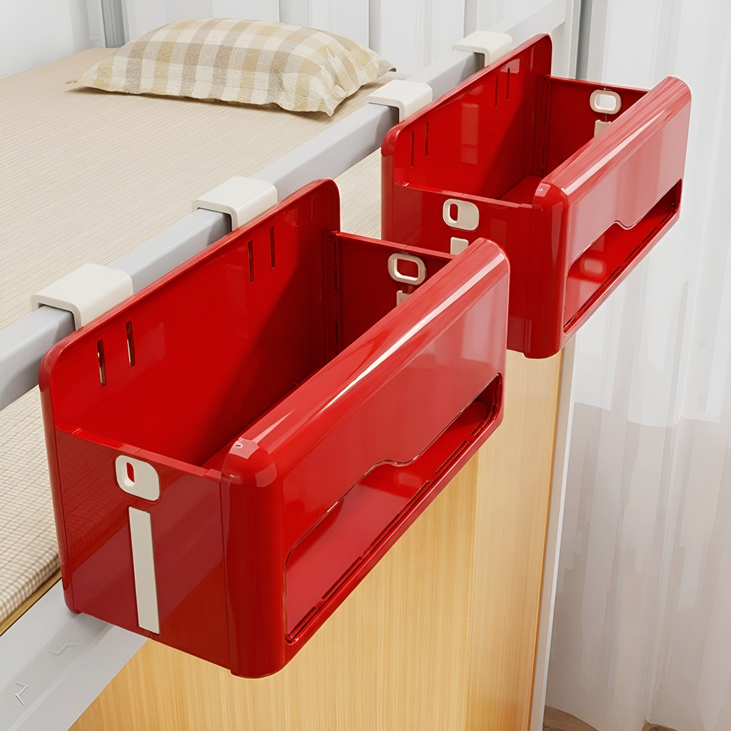 宿舍床头置物架床边挂篮可折叠多巴胺收纳盒学生寝室上铺必备神器