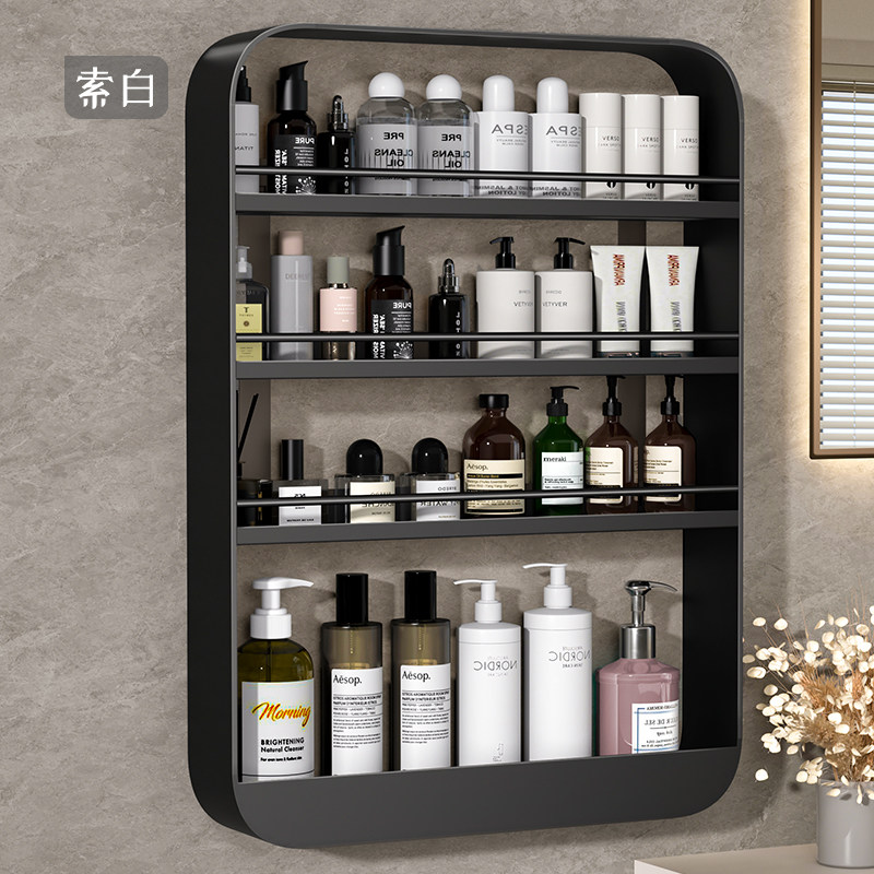 免打孔卫生间置物架浴室收纳柜