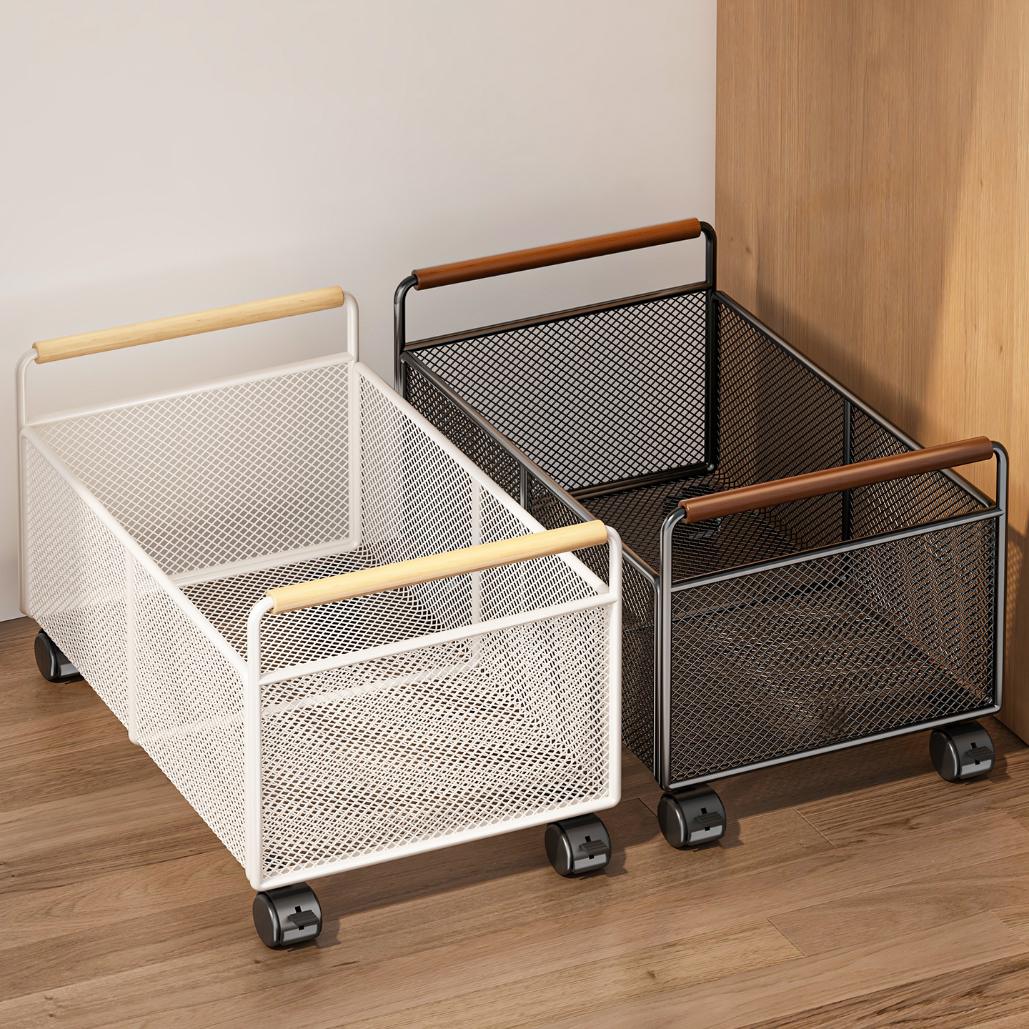 书本置物架学生装书的小推车桌下移动书包收纳筐书箱教室用高中生