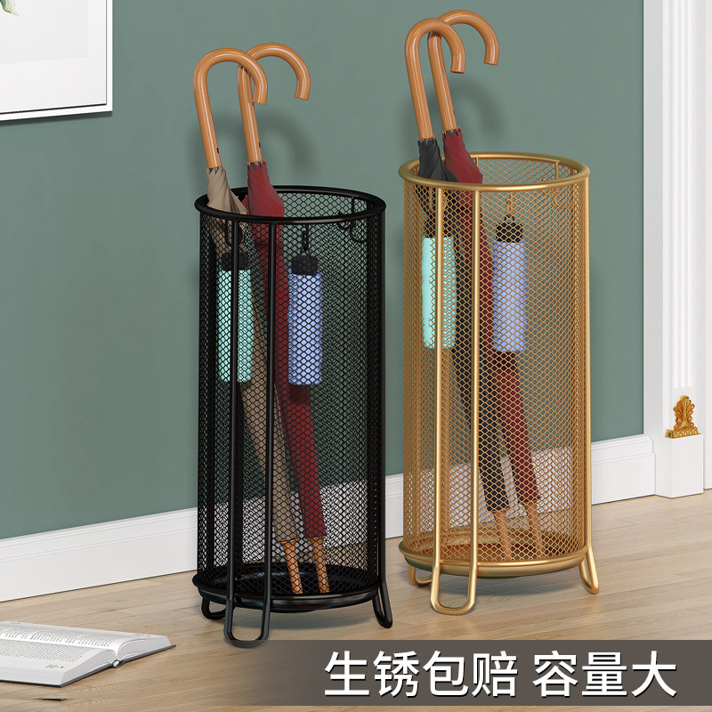 雨伞收纳架雨伞桶家用门口放伞架子商用挂伞沥水伞架置物架大容量_虎窝淘