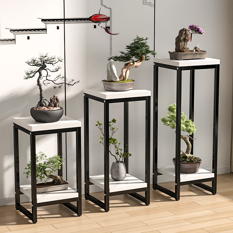 花架客厅落地式阳台花架子置物架花盆托架铁艺展示架室内盆景支架
