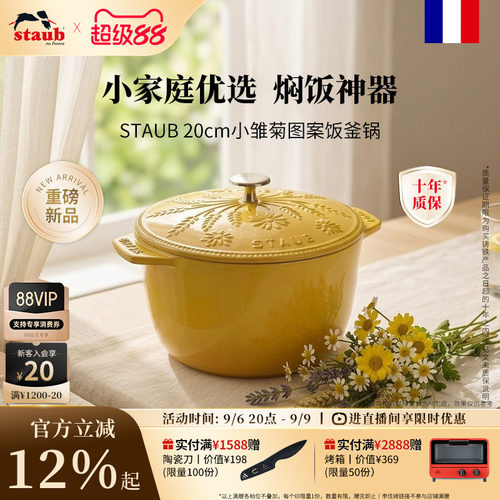 staub珐宝铸铁珐琅炖锅20cm