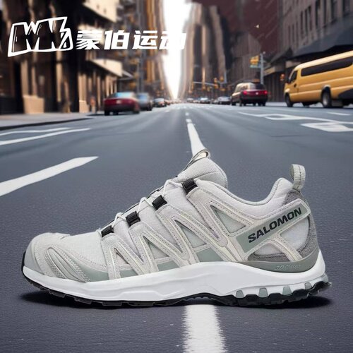 SALOMON 萨洛蒙 XA PRO 3D Suede 白蓝低帮复古户外跑鞋 477919