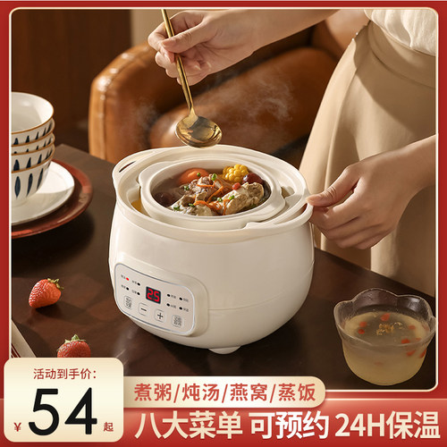 电炖盅隔水炖家用煲汤煮粥燕窝