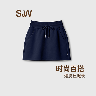 S&W速惟运动短裙春夏显瘦休闲半身简约百搭-SYNS