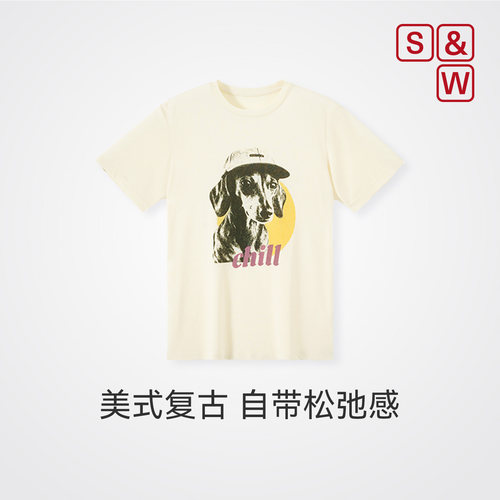 美式复古短袖女t恤小个子显瘦