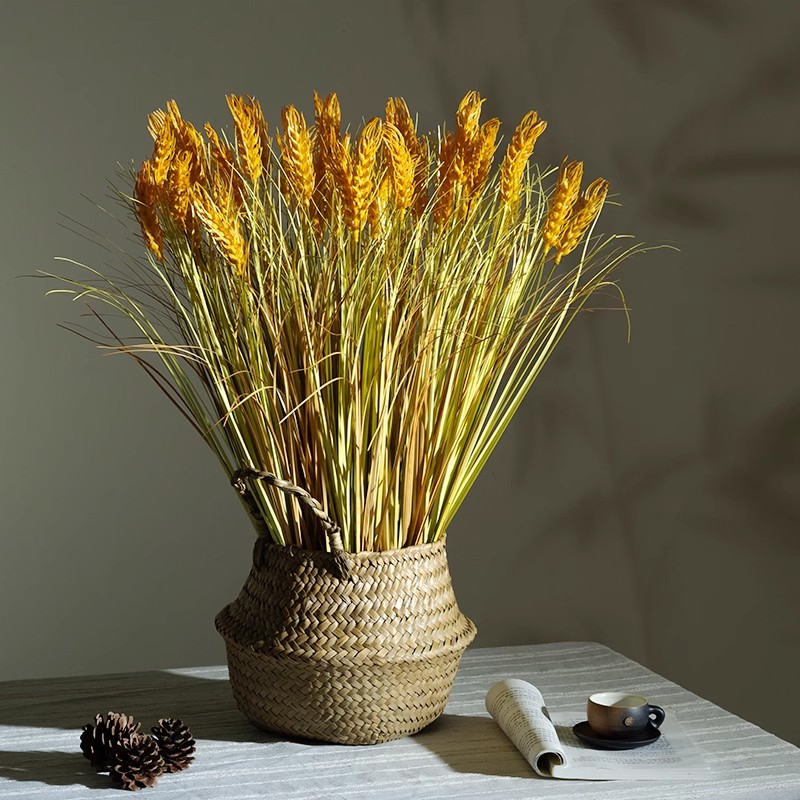 黄稻穗稻谷金黄麦穗塑料水稻假花