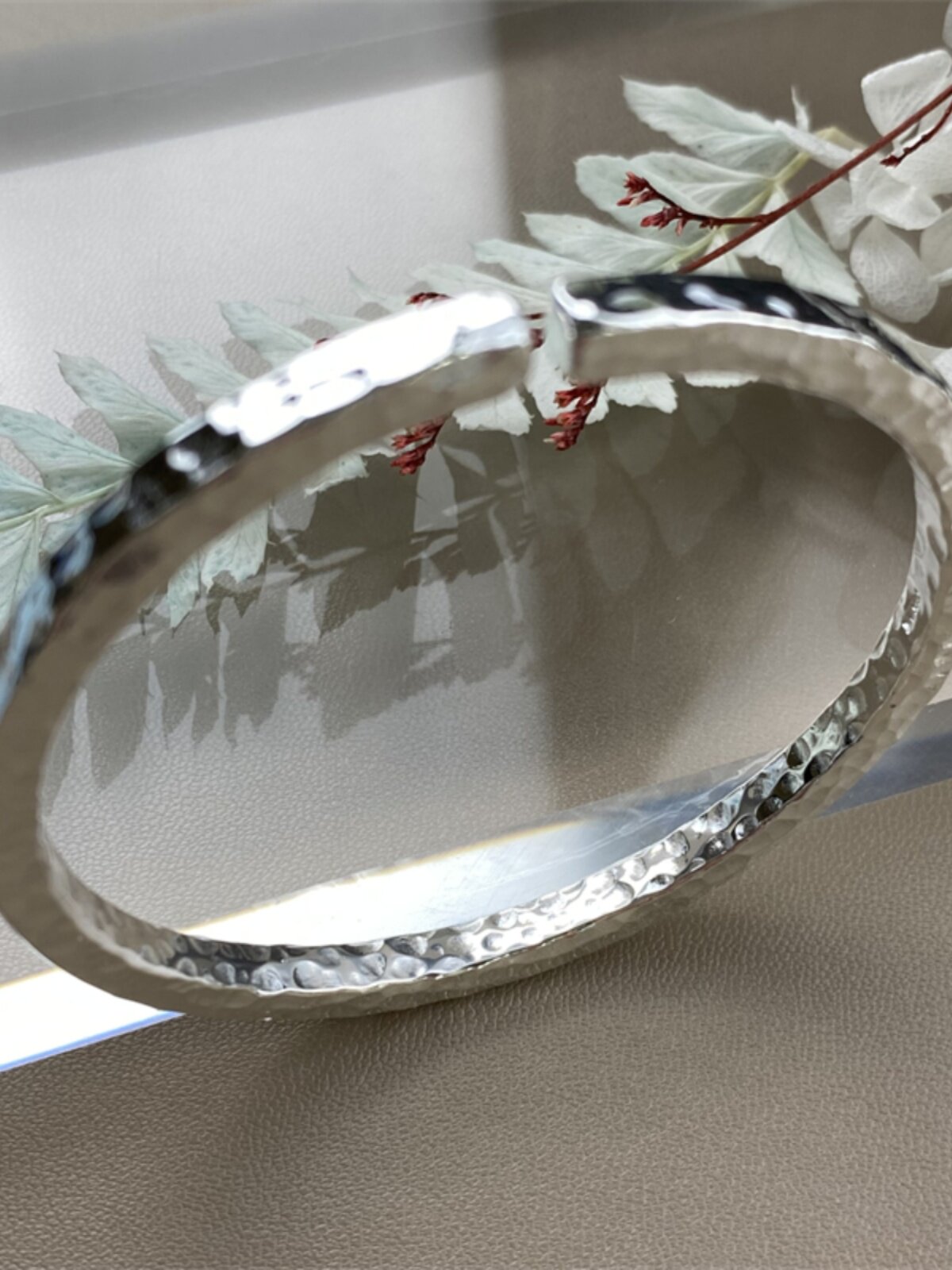 9999 HAND-HAMMERED ANCIENT SILVER BRACELET MENS AND WOMENS COUPLE BRACELET OPENING NICHE ORIGINAL DESIGN  CUSTOM