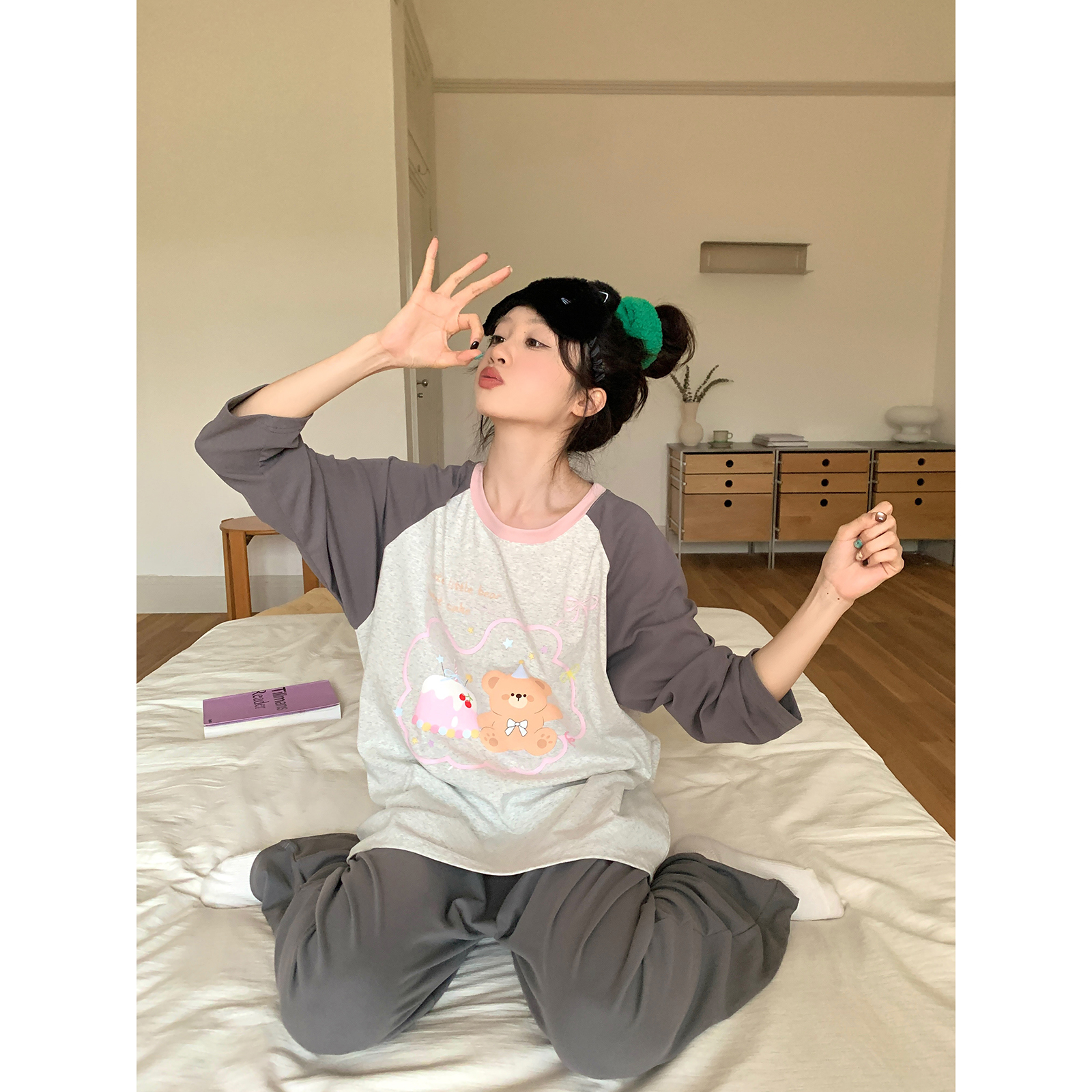 馨帮帮Homedress蛋糕小熊睡衣