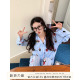学生可爱家居服套装 馨帮帮Homedress 睡衣女秋季 卡通条纹长袖 薄款