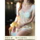 馨帮帮Homedress 蕾丝边拼接冰丝吊带睡衣女纯欲带胸垫家居服套装