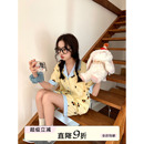 夏季 卡通小狗印花睡衣女套装 馨帮帮Homedress 新款 家居服 短袖 短裤