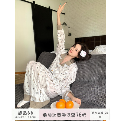 馨帮帮Homedress卡通蝴蝶结睡衣