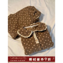 馨帮帮Homedress 秋冬雪粒绒碎花娃娃领睡衣女加绒加厚外穿家居服