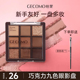 巧克力暖棕眼影新手初学者九色眼影盘高光哑光大地色珠光爆闪正品