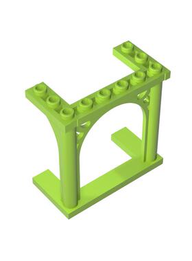 正版高砖积木零件GDS-2094配件内供弧花式门兼容19063小颗粒拼