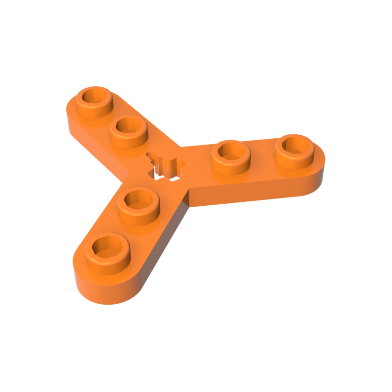 正版高砖积木零件GDS-983配件三叶带孔板兼容32125小颗粒MOC拼插