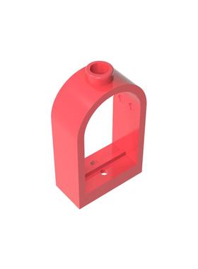 正版高砖积木零件GDS-872配件1x2x2 2/3 圆顶窗框兼容30044小颗粒