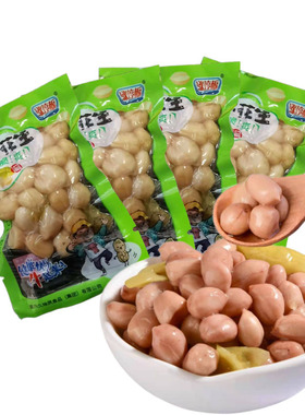 涨停板山椒花生笋片笋尖藕片小包装零食散装下酒泡椒花生新疆包邮