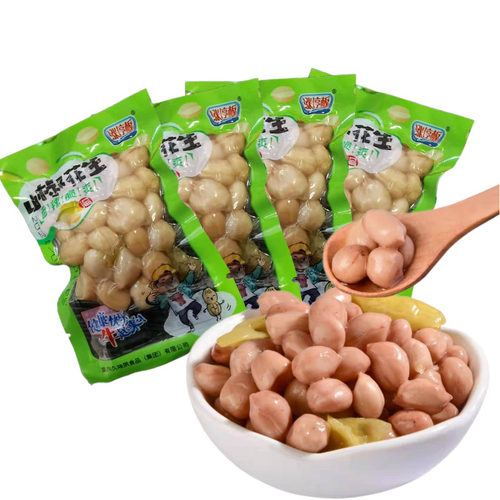 涨停板山椒花生笋片笋尖即食小包