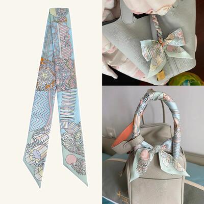 2024新款高端真丝缠包绑带丝巾