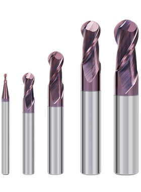 60度2刃钨钢球刀合金紫色涂x层铣刀数控刀具cnc加工中心球头立铣