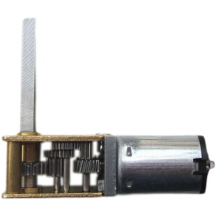 N20微型直流齿轮减速电机小马达3V6V12V涡轮蜗杆自锁可正反转长轴